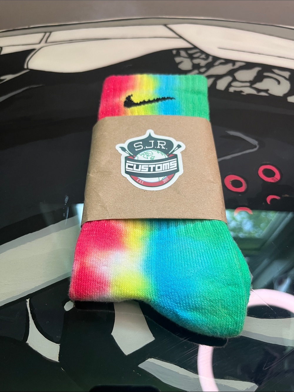 Nike Tie-Dye Crew Socks - Rainbow